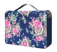 Yedaoiu 124-Slot Multi-Color Large Capacity Pencil Case, 3-Layer Zipper Pen Organizer Bag for Colored Pencils, Markers, Art Supplies & School Stationery Storage-M