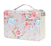 Yedaoiu 124-Slot Multi-Color Large Capacity Pencil Case, 3-Layer Zipper Pen Organizer Bag for Colored Pencils, Markers, Art Supplies & School Stationery Storage-J