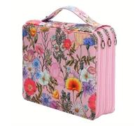 Yedaoiu 124-Slot Multi-Color Large Capacity Pencil Case, 3-Layer Zipper Pen Organizer Bag for Colored Pencils, Markers, Art Supplies & School Stationery Storage-E