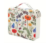 Yedaoiu 124-Slot Multi-Color Large Capacity Pencil Case, 3-Layer Zipper Pen Organizer Bag for Colored Pencils, Markers, Art Supplies & School Stationery Storage-A