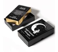 Yedaoiu Angel Number Message, Tarot Cards Deck, with Guide Book & Box, Divination of the Future,Black
