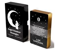 Yedaoiu Angel Number Message, Tarot Cards Deck, with Guide Book & Box, Divination of the Future,Black