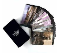 Yedaoiu Black dark light tarot cards, gold foil PET waterproof, illuminate your path with mysterious insights, special tarot card gifts (15cm * 10cm * 5cm)