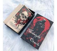 Yedaoiu Midnight Oracle Cards - Deck with Guidebook, Standard 12x7cm, Dark Mystical Gift