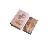 Yedaoiu Rose Gold Tarot Cards, Tarot cards deck、Deluxe PET Water Resistant Wrinkle Resistant 、Future Telling Game with Guide Book,Pink