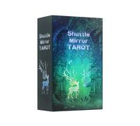 Yedaoiu Shuttle Mirror Tarot、 Gold foil PVC tarot cards, waterproof and anti folding, tarot card enthusiasts (12x7CM)
