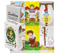 Yedaoiu Tarot Cards 12X7 CM Smithtiny Tarot、Tarot Cards and Book for Beginners Set、Tarot Cards With Meanings on Them