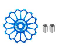 Yedaoiu Ultra-Light Aluminum Alloy Ceramic Jockey Wheel、Bike Rear Derailleur Guide Roller、11T-17T、for MTB And Road Bicycles-Blue||11T