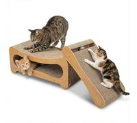 Yedcxup 2 in 1 Cat Scratcher,Cat Scratch Pad,Cat Scratching Board with Toy Ball,Cat Scratchers for Indoor Cats and Furniture Protector,Durable and Extra Wide Suitable for Kittens and Big Cats.