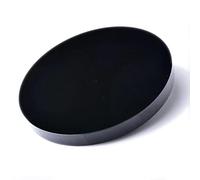 YEDECOR Natural Black Obsidian Stone Circle Disc Round Plate Feng Shui Mirror Home Desk Decor Crafts, Black Obsidian Scrying Mirror,Diameter 300mm