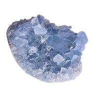 YEDECOR Natural Blue Celestite Crystal Cluster Irregular Blue Celestite Geode ineral Healing Crystal Cluster for Meditation Chakra Balancing Collection,70g-100g