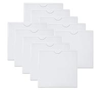 YEDJFFIYO 10 PCS Car Permit Holder, Windscreen Card Holder, Parking Permit Holders, Self Adhesive Car Permit Holders, Windscreen Card Holder Clear Ticket for Car, Van, Caravan Windscreen(105 * 105mm)