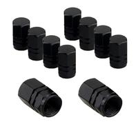 YEDJFFIYO 10 Pcs Dust Caps for Car Tyres, Car Tyre Valve Caps, Car Dust Cap, Universal Aluminum Tyre Dust Caps for Cars, SUVs, Trucks & Bikes