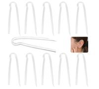 YEDJFFIYO 10 PCS Hearing Aid Tubes, NHS Compatible Replacement Tubing, Suitable for Most Hearing Aids, Professional Hearing Aid Tubes for Seniors (3.1 * 2.0mm)