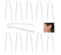 YEDJFFIYO 10 PCS Hearing Aid Tubes, NHS Compatible Replacement Tubing, Suitable for Most Hearing Aids, Professional Hearing Aid Tubes for Seniors (3.1 * 2.0mm)