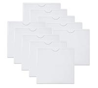 YEDJFFIYO 10 Pcs Premium PVC Car Permit Holders, 10.5x10.5cm Crystal Clear Windshield Parking Permit Holders, Weatherproof Tear-Resistant for Toll Tags ID Cards Parking Passes