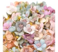 YEDJFFIYO 100 Pcs Artificial Flowers, Assorted Color Silk Craft Flowers, Pastel Fake Flowers for Wedding Decor, Makeup, DIY Crafts