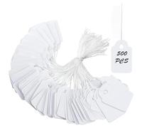 YEDJFFIYO 100PCS Small Kraft Gift Tags, Gift Tags, Kraft Paper Labels for Craft Projects, Party Bags & Holiday Gifts(Brown & White) (White 500pcs)