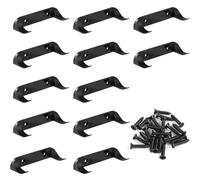 YEDJFFIYO 12 Pack RC Car Wall Hooks, Black Wall Mount Hooks for Model Car Storage with Mounting Screws - Garage Workshop Organization Hooks