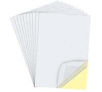 YEDJFFIYO 12 Pcs Double Sided Adhesive Sheets, A4 Clear Self-Adhesive Sticky Craft Tape Sheet for Crafts DIY Arts Photo Albums Making