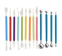 YEDJFFIYO 13 Pcs Fondant Tools, Cake Decorating Tools, Icing Sugar Clay Tools, Sculpting Cake Modelling Tools, Baking Accessories, DIY Tool Kit