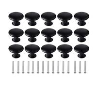 YEDJFFIYO 15PCS Drawer Knobs, Cabinet Knobs, Black Cupboard Knob for Cabinet,Drawer(Black)