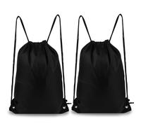 YEDJFFIYO 2 Pcs Drawstring Bags, Small Gym Bag, Drawstring Gym Bag for Workout, Yoga, Swimming, Travel & Beach