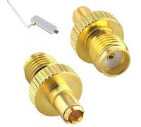 YEDJFFIYO 2 PCS TS9 to SMA Adapter, TS9 Male to SMA Female Adapter, Antenna Connector, RF Coaxial Connector for 5G Routers, LTE Modems, Huawei Devices, CB Radio & Indoor TV Aerial
