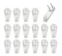 YEDJFFIYO 20 Pcs Picture Hooks for Hard Wall, Non-Trace Picture Hanging Kit for Picture Frame Fixing, Picture Hanger Hook for Plasterboard Walls Drywall Concrete Wall