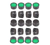 YEDJFFIYO 20PCS Faucet Aerator, Flow Restrictor Insert, Sink Aerator Replacement Parts for Bathroom or Kitchen Sink Faucet Filter, Fit for Internal and External Thread Faucet Aerators