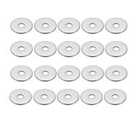 YEDJFFIYO 20PCS M6 Washers, M6 x 25mm Metal Flat Penny Washer Thickness 1.5mm 304 Stainless Steel Washers, Large OD Plain Wide Metal Round Flat Spacer Repair Washer for Screws Bolts