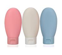 YEDJFFIYO 3 PCS Travel Bottles Set, 60ml Travel Bottles & Containers, Small Plastic Squeeze Bottles with Storage Bag for Vacation, Gym & Daily Use