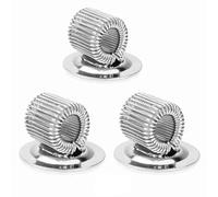 YEDJFFIYO 3Pcs Strong Magnetic Single Pen Holders Organizer Clips with Adjustable Spring Loop Fit for Any Size Pens Removable Push Pins on Refrigerator, Whiteboard, Erase Board and Bulletion Board