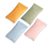 YEDJFFIYO 4PCS Soft Eyeglass Case Set, Travel Sunglass Cases, Portable Squeeze-Top Leather Glasses Bag for Vacations, Gym, Office & Daily Use