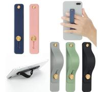 YEDJFFIYO 5 PCS Phone Loop Finger Holder, Phone Grip, Finger Cellphone Grip, Silicone Strap, Telescopic Cellphone Holder for All Smartphones (5 Colors)