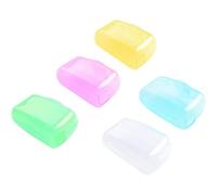 YEDJFFIYO 5 PCS Portable Toothbrush Head Covers, Toothbrush Protective Case, Toothbrush Caps, Toothbrush Protector Case Suitable for Travel, Camping & Home Use