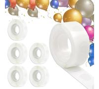 YEDJFFIYO 600 PCS Balloon Glue Dots, Removable Balloon Sticky Spots, Extra Strong Glue Dots Double Sided for Birthday Party, Wedding, Christmas Decorations & DIY Scrapbooking Craft