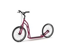 Yedoo S2020 Scooter - up to 150 kg, Kick Scooter with Pneumatic Tyres 20/20 - Scooter for Adults, Dog Scooter (Burgundy)