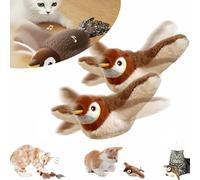 Yedvog Flapping Bird, Fluttering Feline Fun Toy, Flapping Wings Chirping Sparrow Cattoy, Interactive Chirping Bird Cats Toys Flapping Wings