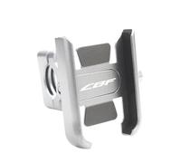 YEDWEW 360° Rotation Phone Holder For CBF125 CBF150 CBF600 CBF1000 CBF 600/s 1000 SA Motorcycle Mobile Phone Bracket GPS Stand Holder(Handlebar Silver)