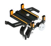 YEDWEW Bike Phone Holder Handlebar Motorcycle Phone Clip Adjustable Bike Phone Holder 360° Rotatable Five Claw Motorcycle Scooter Bicycle Aluminum Alloy Bracket For 4.2-6.8in Smartphone(Orange)