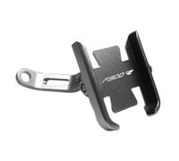 YEDWEW For BMW For F900R Motorcycle Mobile Phone Holder GPS Stand Mirror Handlebar Recharge Paragraph Motorcycle Navigation Bracket 360° Rotation Phone Holder(Mirror type Silver)