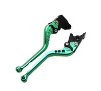 YEDWEW Motorbike Brake Levers Motorcycle Handlebar Brake Clutch Levers Hand Bar for Ya&ma&ha for FZS600 Fazer TDM900 Bulldog BT1100(Green Long)