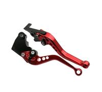 YEDWEW Motorbike Brake Levers Motorcycle Handlebar Brake Clutch Levers Hand Bar for Ya&ma&ha for FZS600 Fazer TDM900 Bulldog BT1100(Red Short)