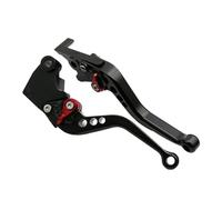YEDWEW Motorbike Brake Levers Motorcycle Handlebar Brake Clutch Levers Hand Bar for Ya&ma&ha for FZS600 Fazer TDM900 Bulldog BT1100(Black Red Short)