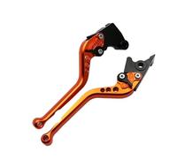 YEDWEW Motorbike Brake Levers Motorcycle Handlebar Brake Clutch Levers Hand Bar for Ya&ma&ha for FZS600 Fazer TDM900 Bulldog BT1100(Orange Long)