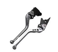 YEDWEW Motorbike Brake Levers Motorcycle Handlebar Brake Clutch Levers Hand Bar for Ya&ma&ha for FZS600 Fazer TDM900 Bulldog BT1100(Gray Long)