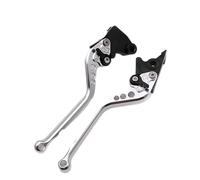 YEDWEW Motorbike Brake Levers Motorcycle Handlebar Brake Clutch Levers Hand Bar for Ya&ma&ha for FZS600 Fazer TDM900 Bulldog BT1100(Silver Long)