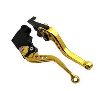 YEDWEW Motorbike Brake Levers Motorcycle Handlebar Brake Clutch Levers Hand Bar for Ya&ma&ha for FZS600 Fazer TDM900 Bulldog BT1100(Yellow Short)