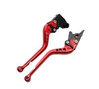 YEDWEW Motorbike Brake Levers Motorcycle Handlebar Brake Clutch Levers Hand Bar for Ya&ma&ha for FZS600 Fazer TDM900 Bulldog BT1100(Red Long)